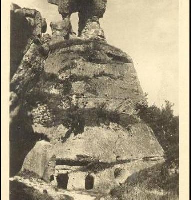 Hrad Rotštejn -historická pohlednice 1925?