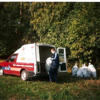 Svoz a likvidace posbíraných odpadů z rezervace -2002