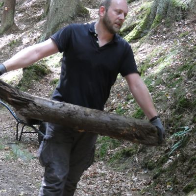 Čištění koryt v Zeleném dole 2018
