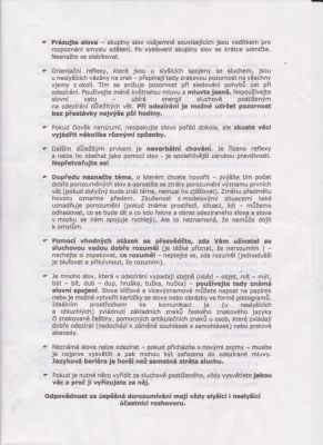 Zásady komunikace s neslyšícími 2